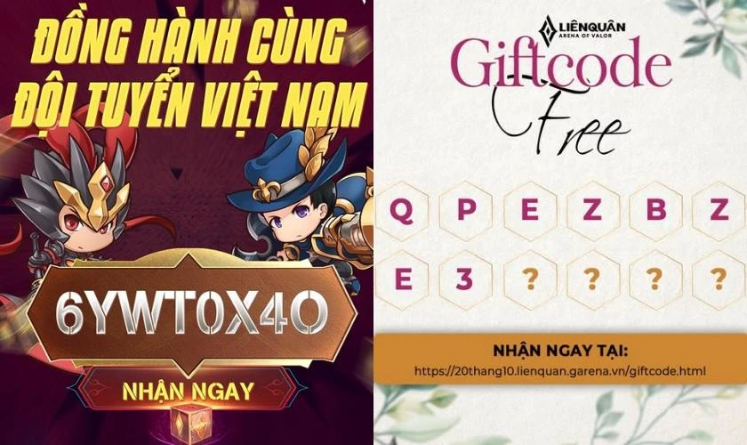 Câu hỏi liên quan đến cách nhập code Liên quân